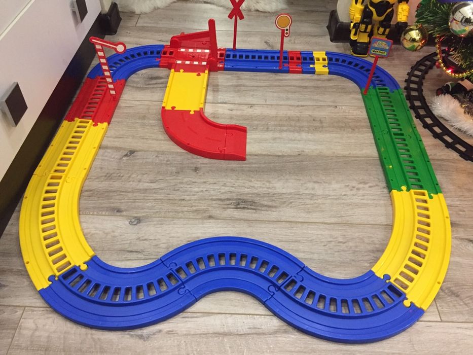 Залізнична колія дорога з машинками wader трек