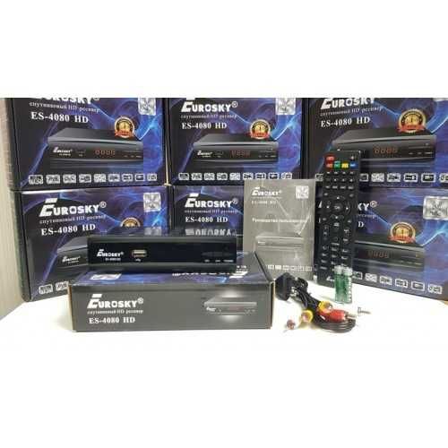 Супутниковий тюнер EuroSky ES-4080 Т2Mi мультистрим ПРОШИТ Mpeg4 Full