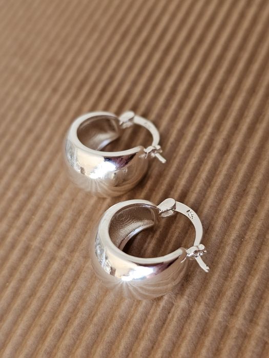 Kolczyki srebro okragle