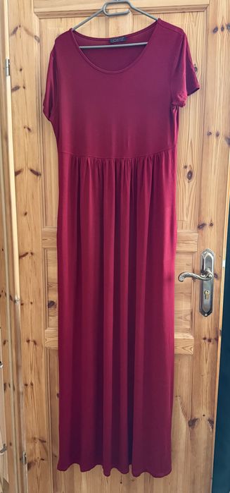 Sukienka dluga do sesji ciażowej