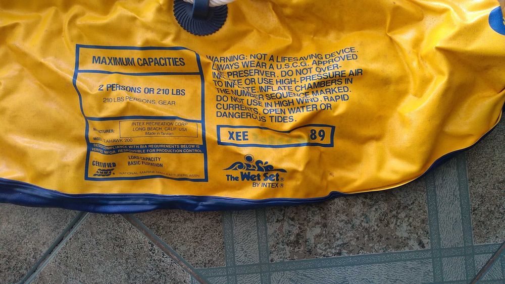 Barco insuflável, como NOVO!