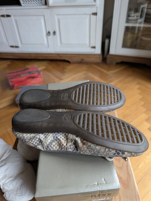 Baleriny czółenka Flexx 38 skóra