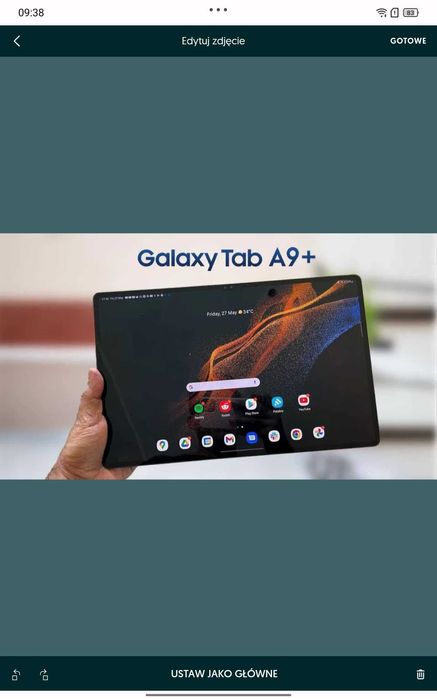 SUPER tablet Samsung A9+5g. Pamięć 4\64gb. Gwarancja producenta.