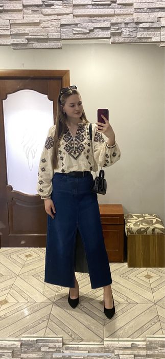 Жіноча джинсова спідниця