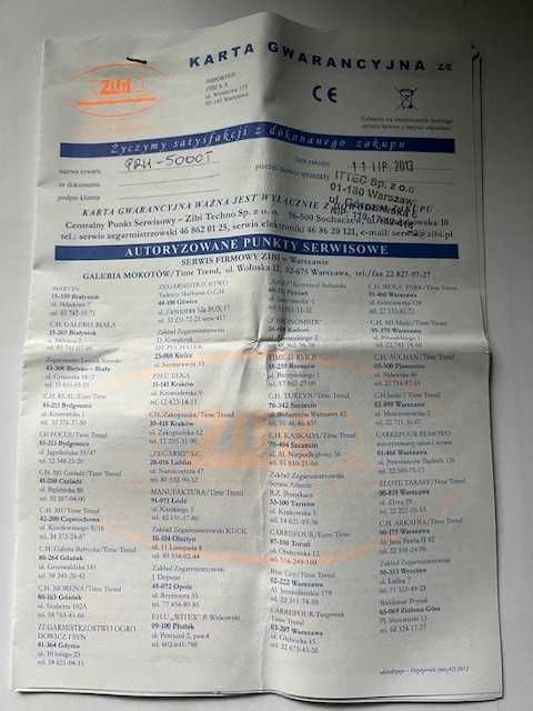 Zegarek CASIO PRW-5000T-7ER Branzoleta TYTAN