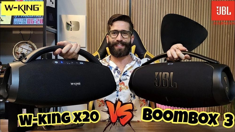 Бумбокс W-KING X20 200W (рівень JBL Boombox 3) підтримка micro SD