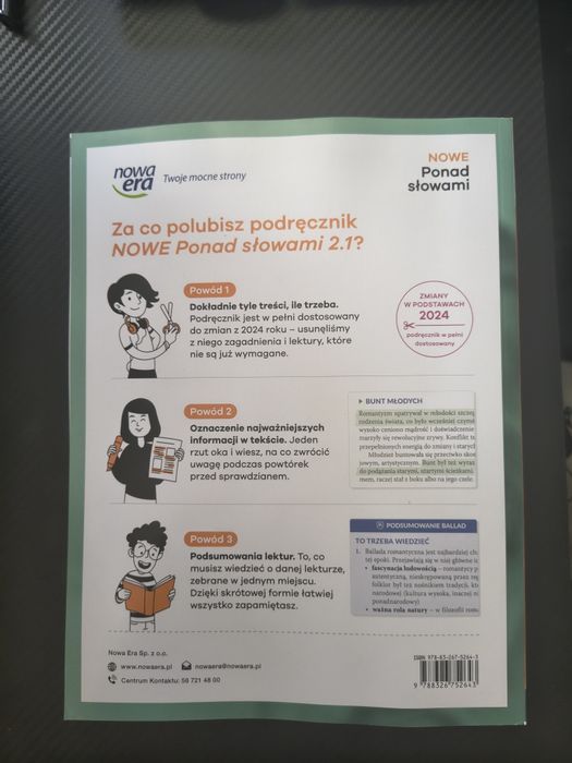 Podręcznik język polski Ponad Słowami 2.1