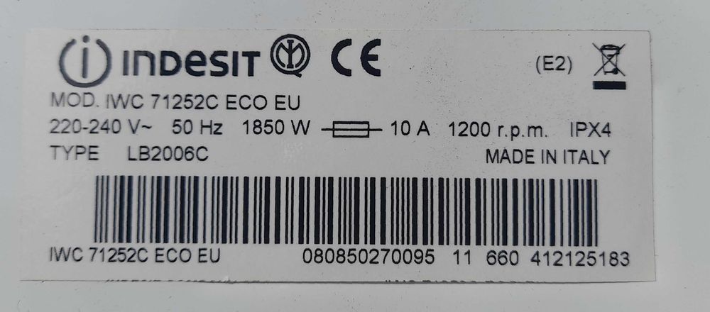 Water Temperature Sensor for Indesit Washing Machine