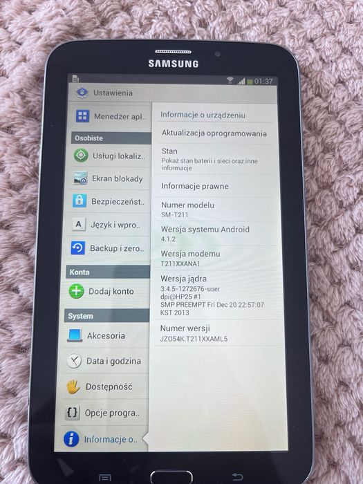 Tablet Samsung galaxi TAB3