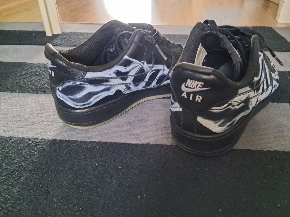 Air force 1 halloween skeleton black 2019