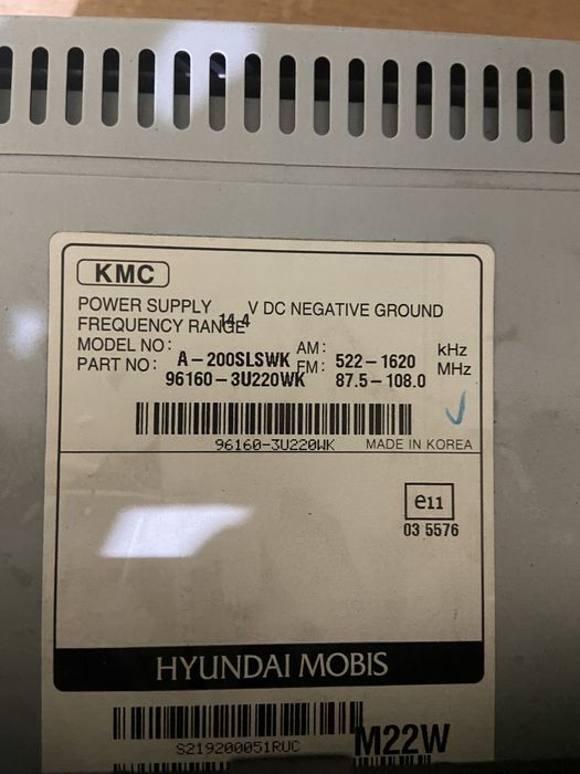 Штатна магнітола кія спортейдж