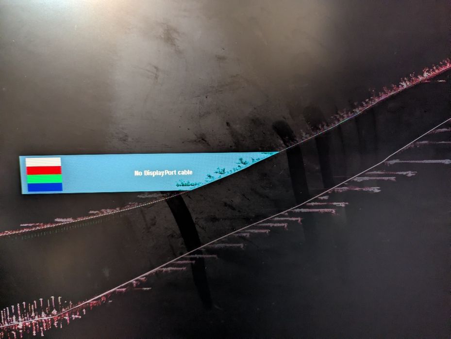 Monitor Dell uszkodzony