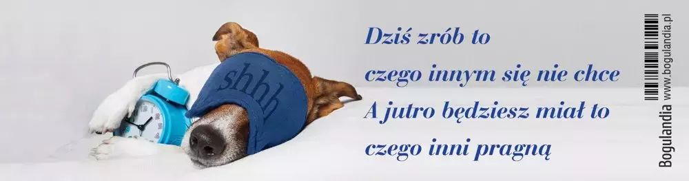 Zakładka do książki. Dziś zrób to, czego innym się nie chce...