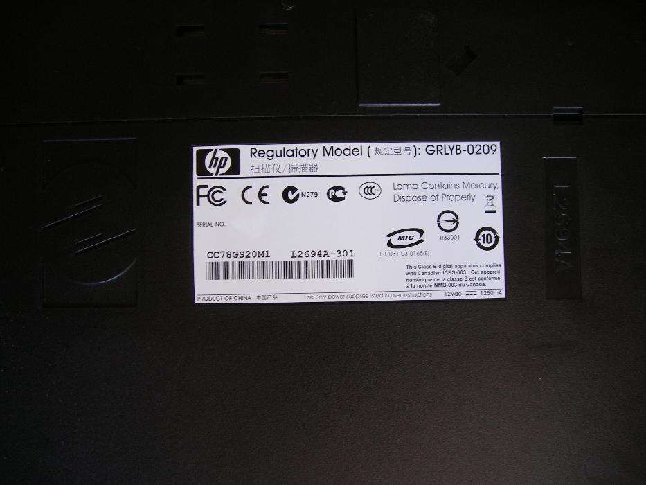 Scanner HP Scanjet G2410 usado avariado