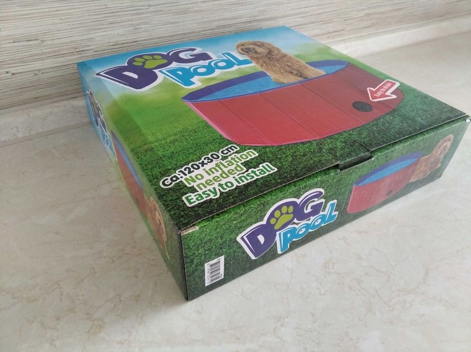 OKAZJA Basen dla psa kojec legowisko 120x30 CZERWONY Wysyłam