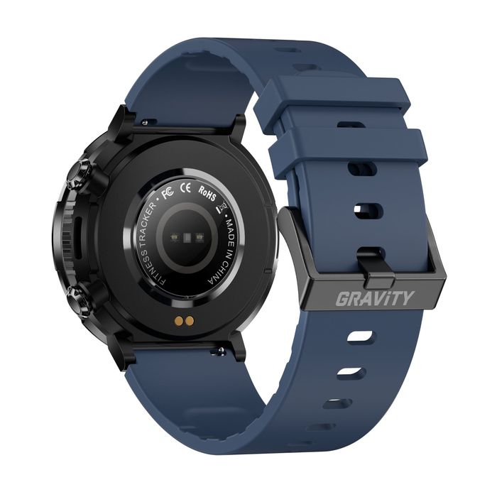 smartwatch gravity gt21-5 + granatowy pasek silikonowy