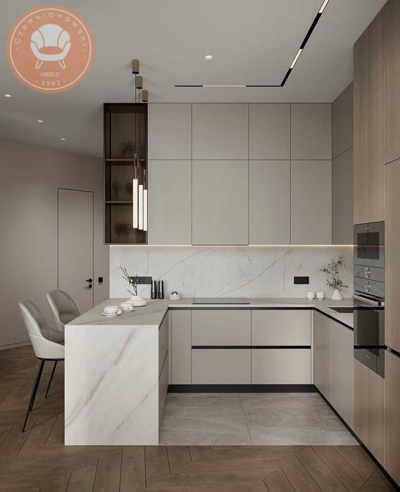 Meble kuchenne CASHMERE złożone w całości szeroki wybór frontów i brył