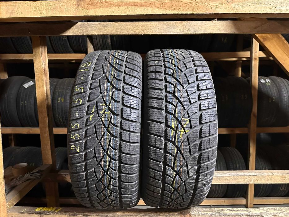 Шини зима нові 255/55R18 DUNLOP SP WINTER SPORT 3D 2шт 8мм