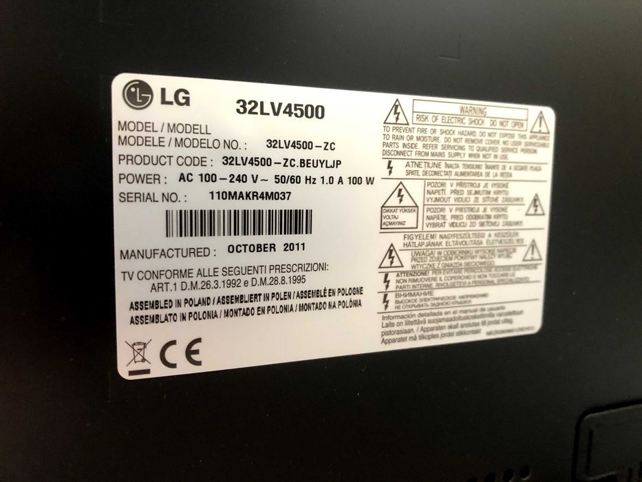 televisão LG 32LV4500