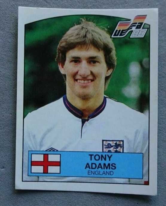 Cromo sticker rookie  #165 Tony Adams Euro 88 Panini 1988
