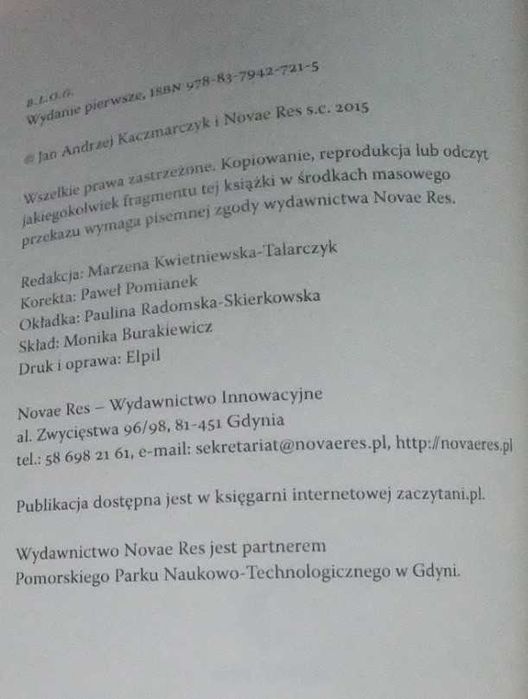 B.L.O.G. Jan Andrzej Kaczmarczyk powieść szpiegowska NRD STASI