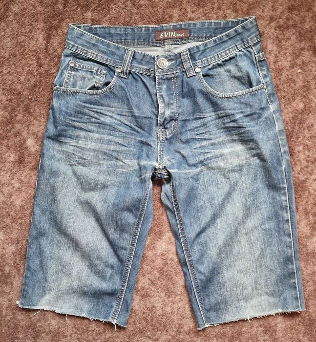 Spodnie jeansowe damskie, krótkie szorty EVIN, rozmiar L