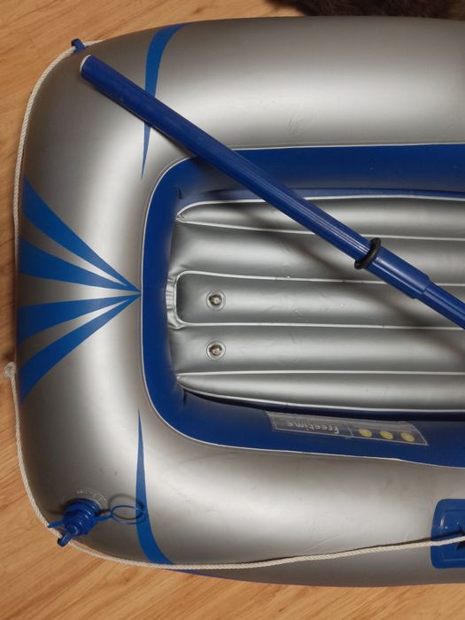 Ponton dmuchany z wiosłem