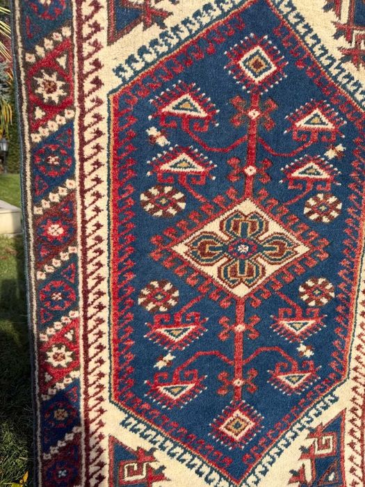 Wełniany Kazak Kaukaz dywan dywanik Kaukazki r.tkany 130x77 gal. 3 tyś
