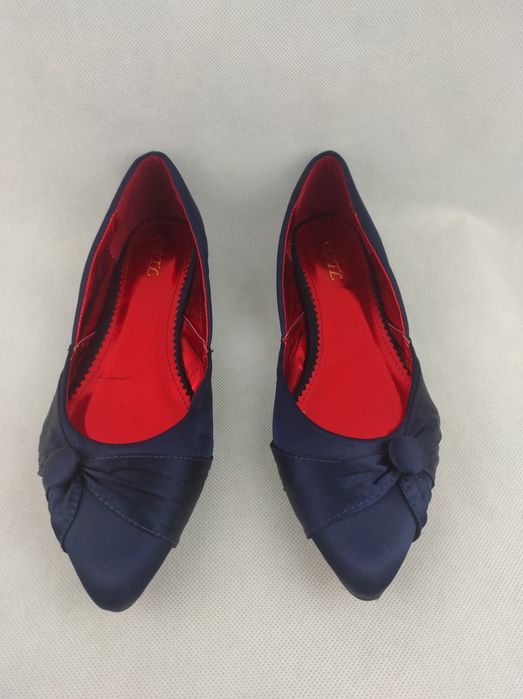 NOWE Damskie granatowe baleriny rozmiar 37