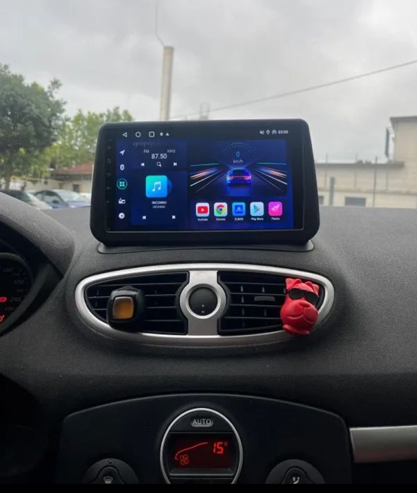 Rádio 9" Renault Clio 3 de2005-14 android CARPLAY WIFI GPS 2/32GB Novo