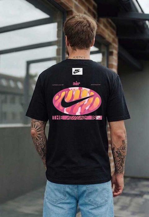 Черная Футболка Nike Jordan - Футболка Найк Air Max - XS S M L XL XXL