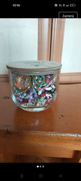 Słoik z biżuterią jewelry jar
