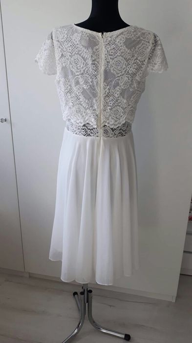 Kremowa sukienka Asos nowa r.40 L