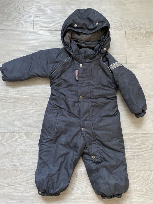 Зимовий графітовий комбінезон з опушкою DoRechi (розмір - 80 см)