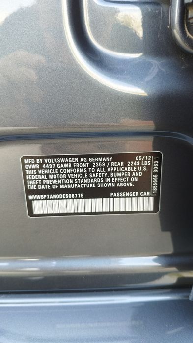 Продам Volkswagen Passat CC 2.0 бензин. 2012 року. По Америці 2013 рік