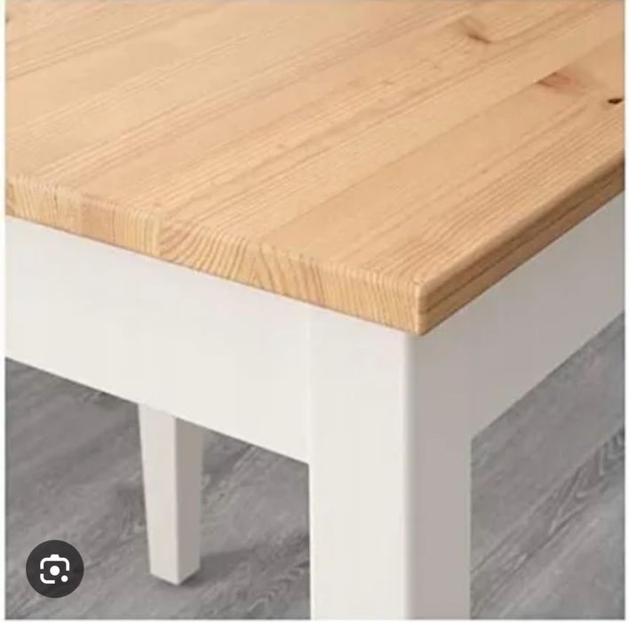 Stoł z IKEA drewno