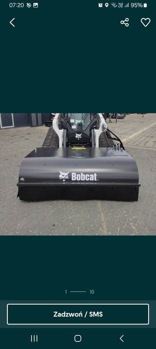 BOBCAT mini ładowarka Ładowarka szczotka widły zamiatarka załadunek rozładunek palet
