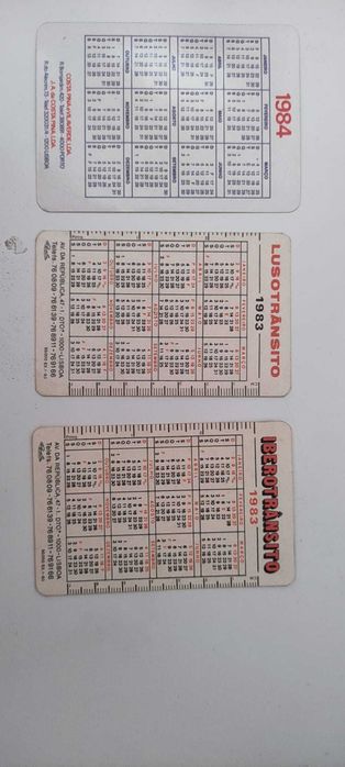 Calendários antigos