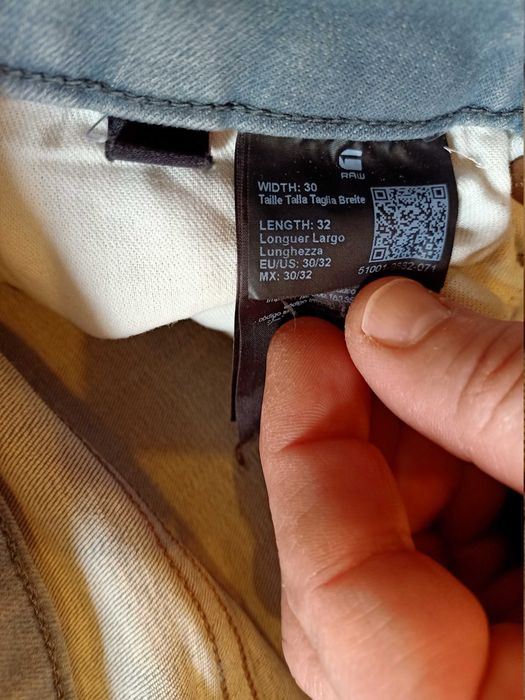 spodnie jeans G-Raw 30 32