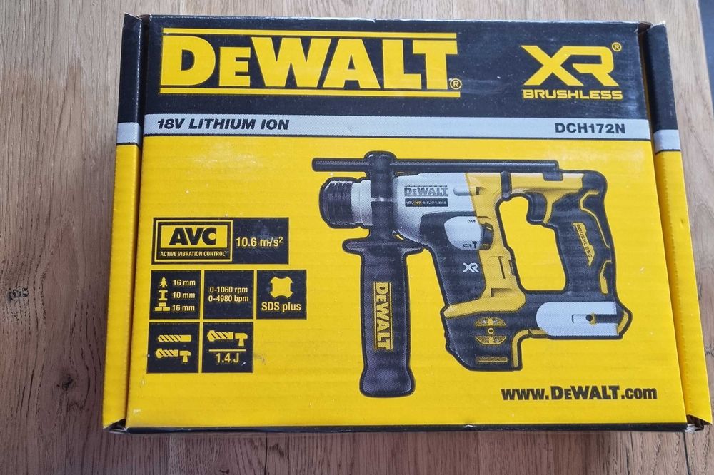 Młotowiertarka udarowa 18V SDS-Plus DeWalt DCH172 body
