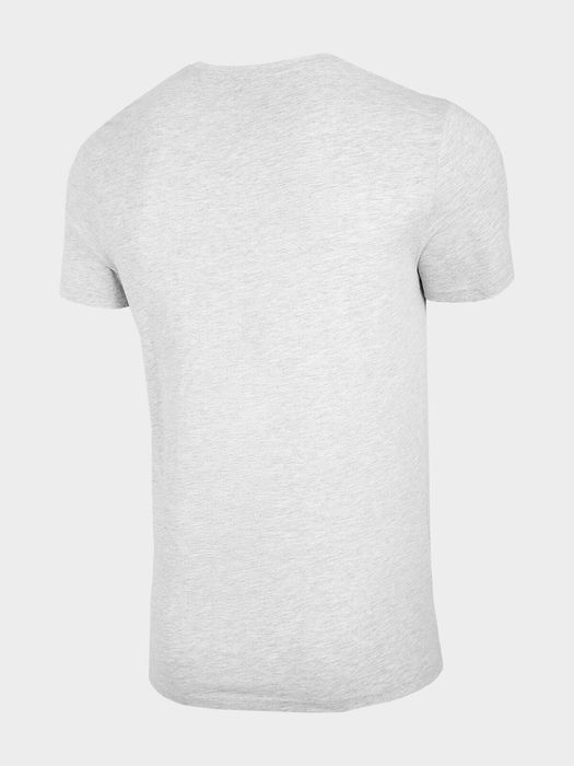 4F T-shirt męski regular szary XXL 180 GSM bawełna/wiskoza