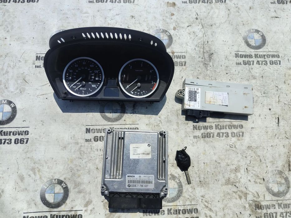 BMW E60 E61 3.0d 2.5d Komputer silnika Zestaw startowy 7796637