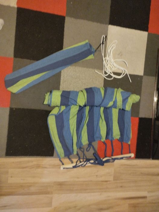 Hamak zielono-niebieski 1,8 metra