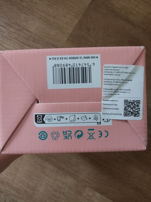 Nowy nieużywany instax mini 12 mint green