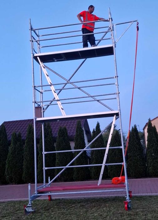 Rusztowanie Elewacyjne używane Plettac zestaw jezdny na kołach