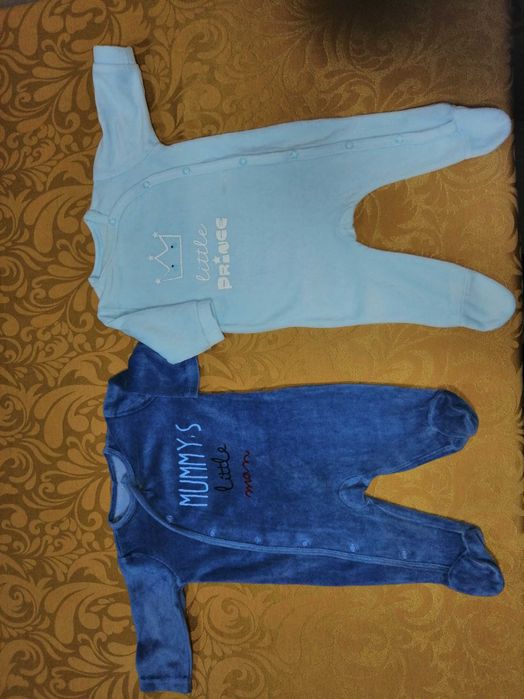 2 babygrows, Bs, 1-3 meses