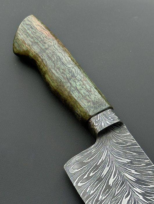 Faca chef aço damasco