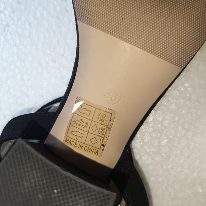 Sapatos Pretos de Senhora Seaside Tamanho 38 com aplicação Lantejoulas