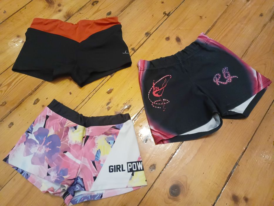 Ubrania treningowe gimnastyka Merino Sport i inne r. 128,134,140,146