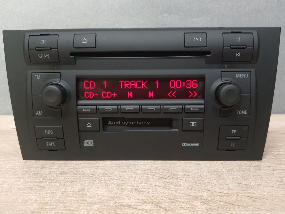 Radio samochodowe Audi A6 C5 2din - Symphony 6 CD kaseta +kod b. Ładne